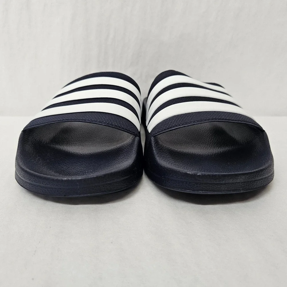 Adidas Adilette Shower Slide Sandals GZ5920 Navy Blue White Mens Size 10